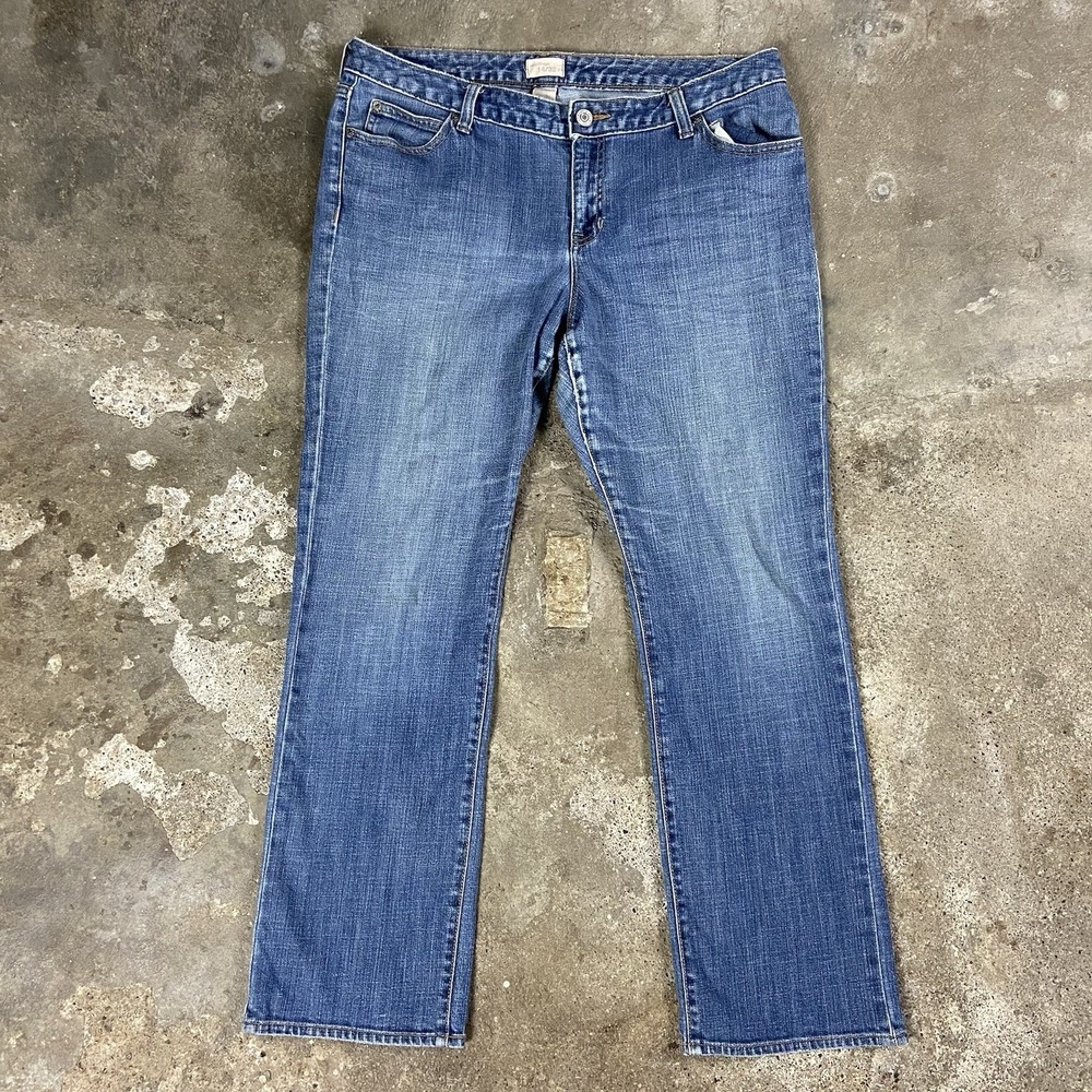 Vintage Gap Jeans Women's Size 14 Blue Denim Medium Wash Straight Regular Fit